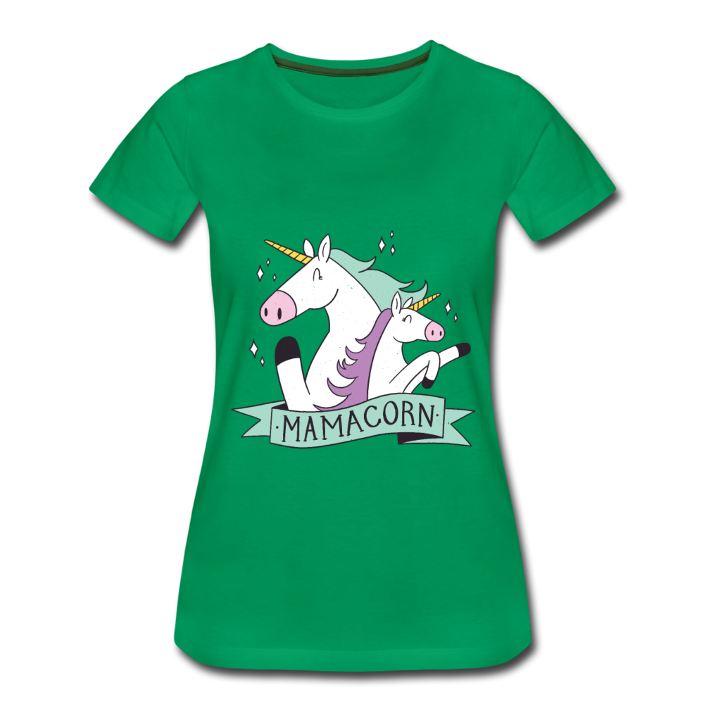 Damen - Frauen Premium T-Shirt Mamacorn - Einhorn - Kelly Green