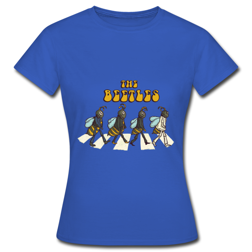 Damen - Frauen T-Shirt  The Beetles - Beatles Parodie - Royalblau