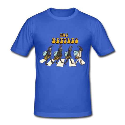 Herren -Männer Gildan Heavy T-Shirt The Beetles - Beatles Parodie - Königsblau