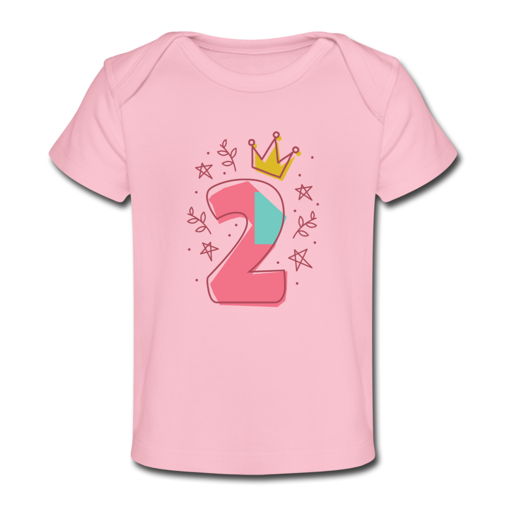 Baby Bio-T-Shirt zum 2. Geburtstag Kinder - Hellrosa
