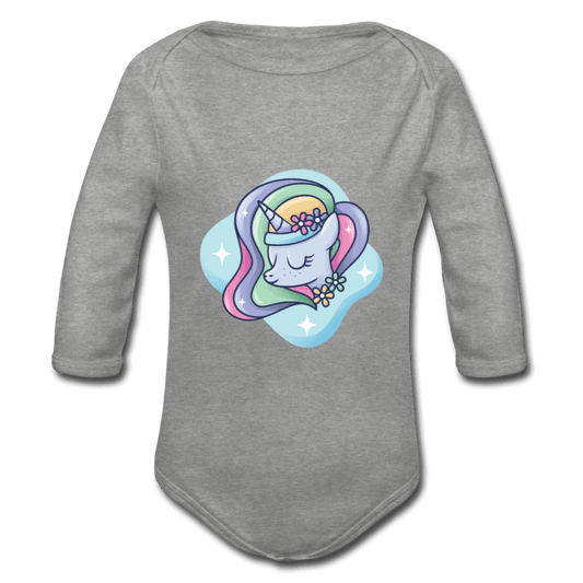 Baby Bio-Langarm-Body schlafendes Einhorn Unicorn - Online Kaufhaus München