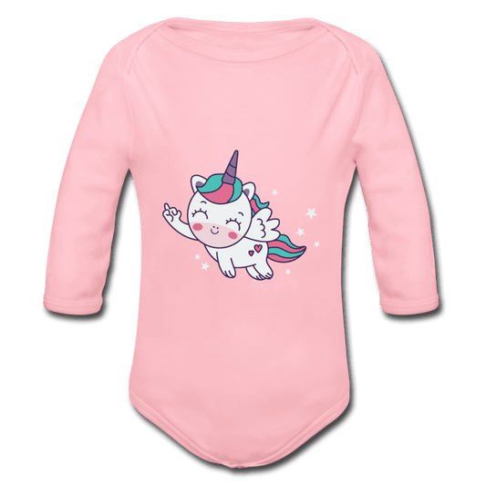 Baby Bio-Langarm-Body Einhorn Unicorn fliegend - Online Kaufhaus München