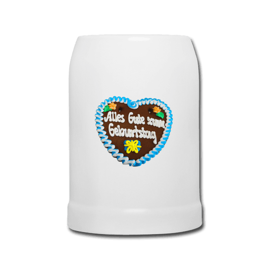 Bierkrug Lebkuchenherz Alle Gute zum Geburtstag - Online Kaufhaus München