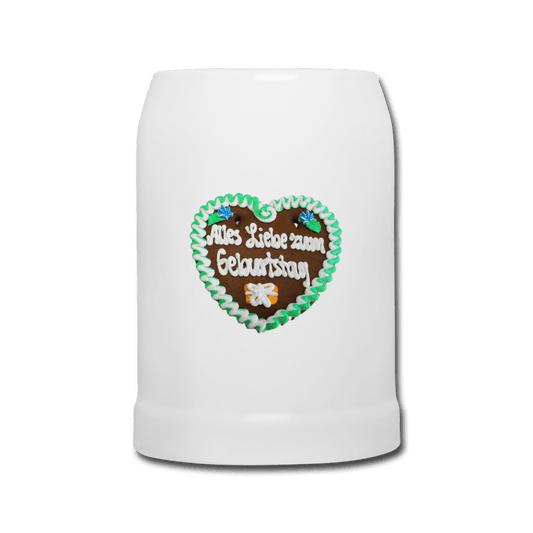Bierkrug Lebkuchenherz Alles Liebe zum Geburtstag - Online Kaufhaus München