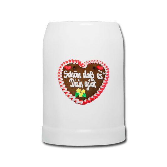 Bierkrug Lebkuchenherz Schön daß es Dich gibt - Online Kaufhaus München
