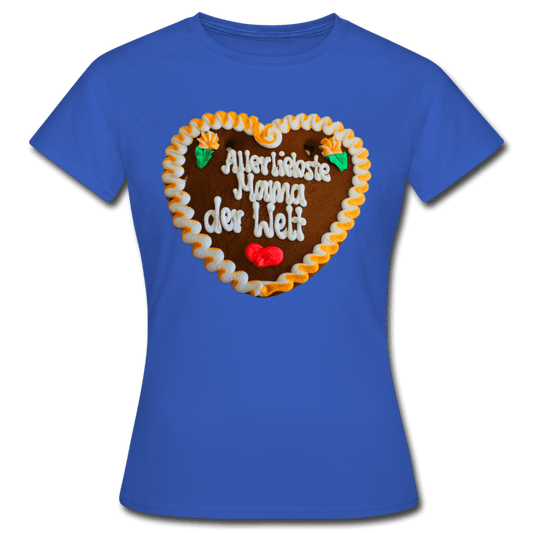 Damen - Frauen T-Shirt Lebkuchenherz Allerliebste Mama der Welt - Online Kaufhaus München
