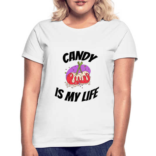 Damen - Frauen T-Shirt Candy is my life - Online Kaufhaus München