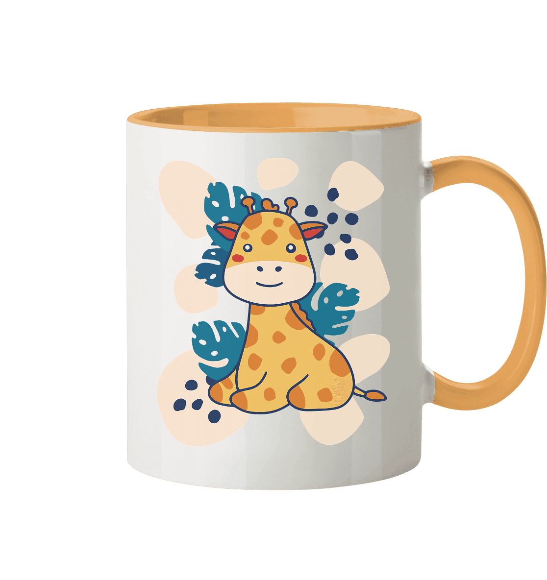 Süße Baby Giraffe ,Kindermotiv - Tasse zweifarbig - Online Kaufhaus München