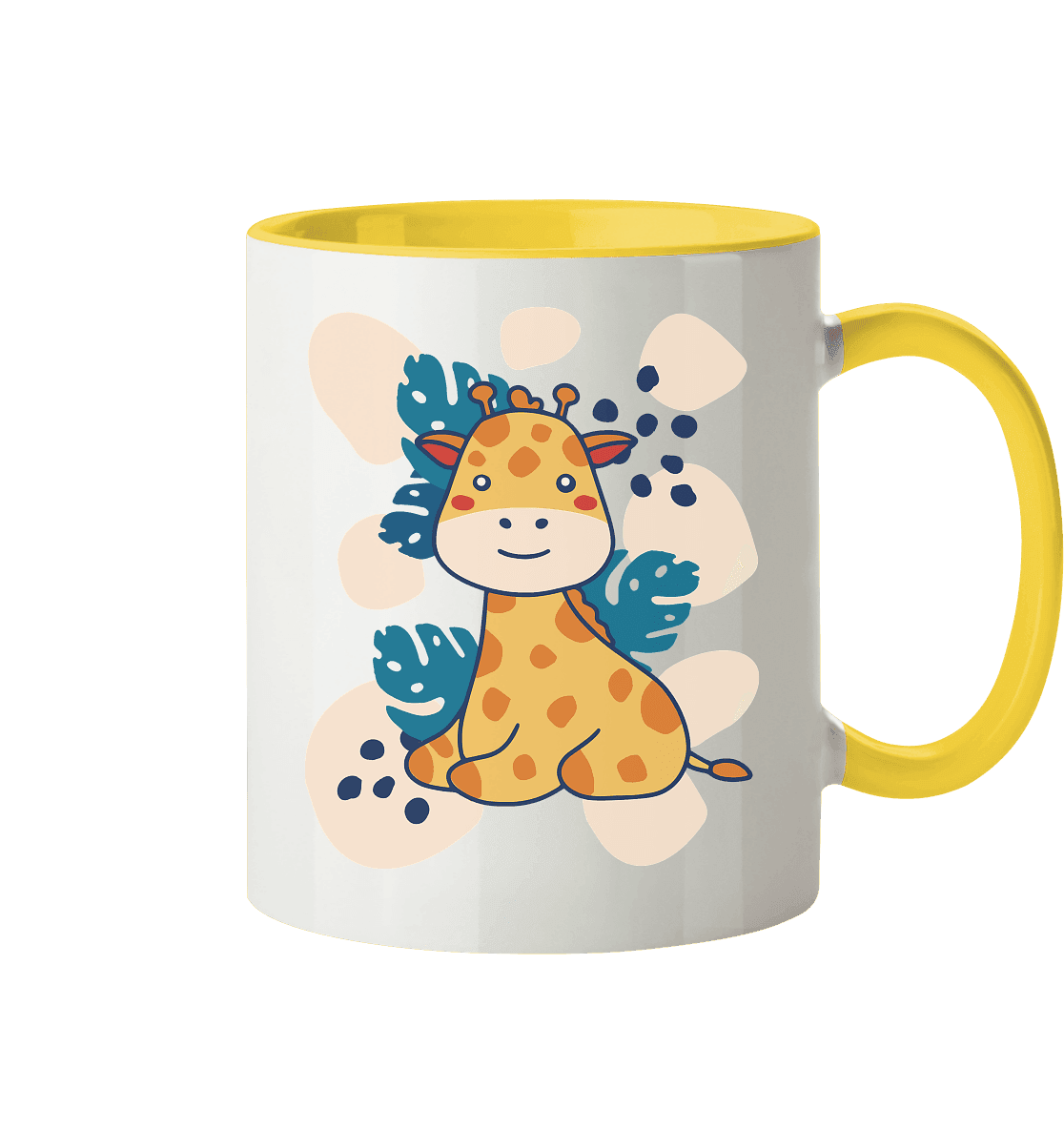Süße Baby Giraffe ,Kindermotiv - Tasse zweifarbig - Online Kaufhaus München