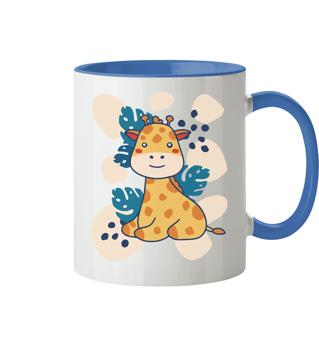 Süße Baby Giraffe ,Kindermotiv - Tasse zweifarbig - Online Kaufhaus München