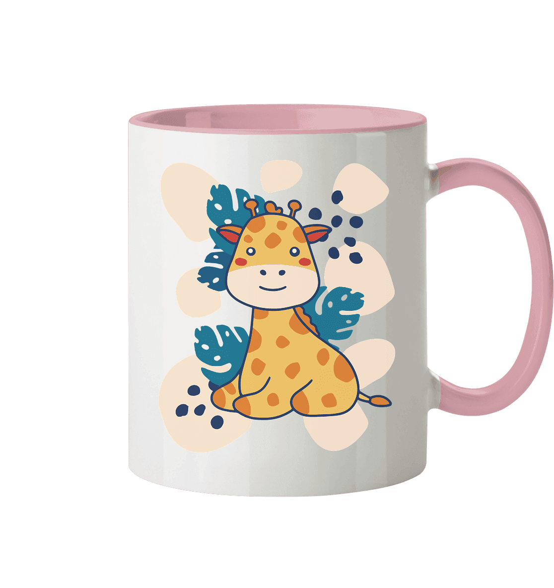 Süße Baby Giraffe ,Kindermotiv - Tasse zweifarbig - Online Kaufhaus München